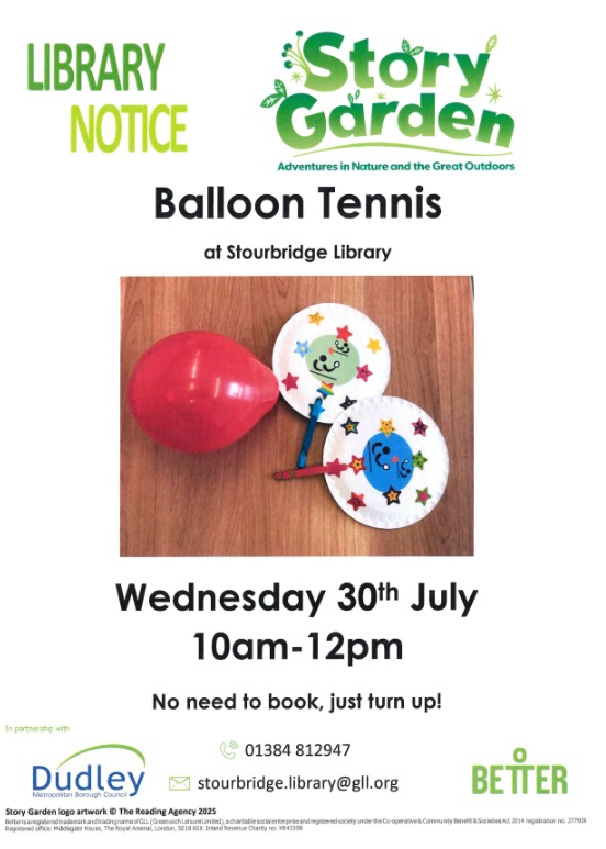 Stourbridge Library - Balloon Tennis